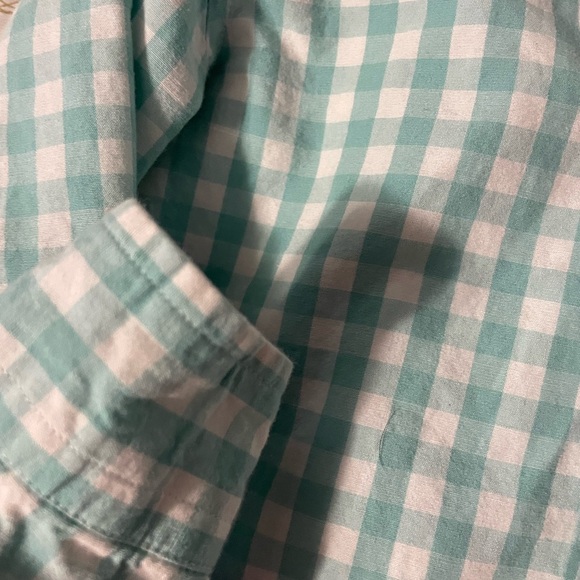 EUC POLO Ralph Lauren Light Green & White Check Pattern, Size 7 - Picture 4 of 5